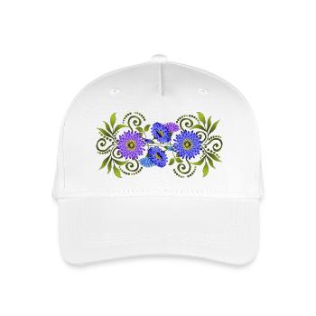 Flowers - Organic Kids’ Baseball Cap - white - Front