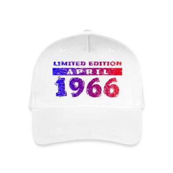 60. Geburtstag Limited Edition 04/1966 - Kinder Bio Basecap - Weiß - Vorne