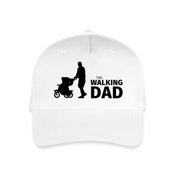 The Walking Dad - Kinder Bio Basecap - Weiß - Vorne