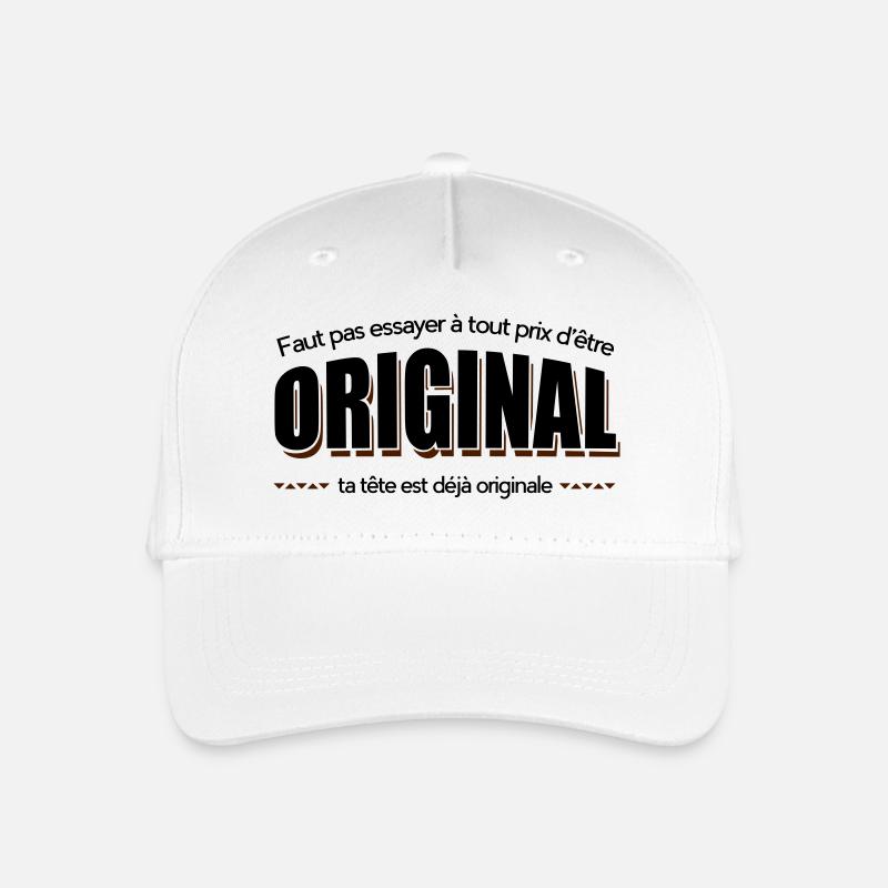 Dikkenek Original - Casquette de baseball bio Enfant - blanc