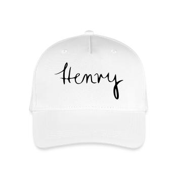 Henry - Kinder Bio Basecap - Weiß - Vorne