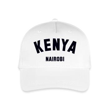 KENYA, Nairobi - Organic Kids’ Baseball Cap - white - Front