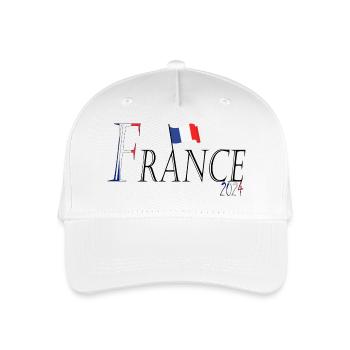 Flag France an elegant patriotic appearance - Organic Kids’ Baseball Cap - white - Front