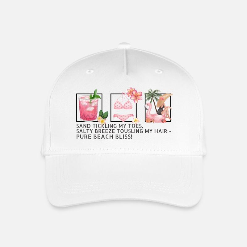 Summervibes - Kinder Bio Basecap - Weiß