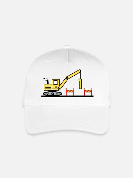Bagger - Kinder Bio Basecap - Weiß