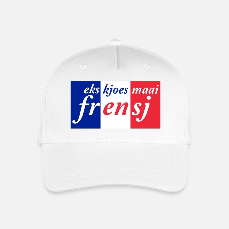Eks kjoes maai frensj - Kinder Bio Basecap - Weiß