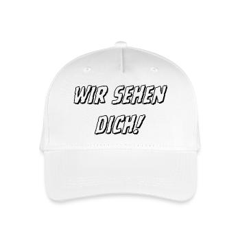 wir sehen Dich weiß 1 - Kinder Bio Basecap - Weiß - Vorne