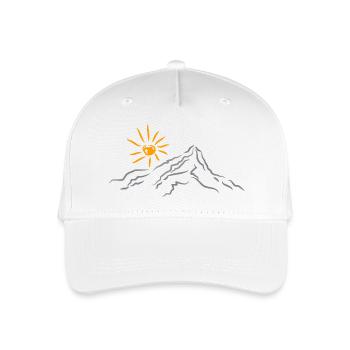 Mountain Nature Landscape - Organic Kids’ Baseball Cap - white - Front