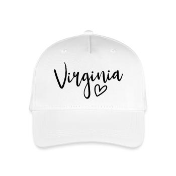 Virginia Heart Women's Love Virginia - Kinder Bio Basecap - Weiß - Vorne