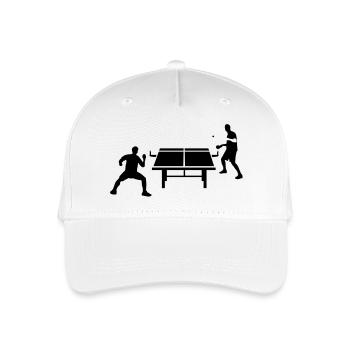 table_tennis_052012_d_1c - Kinder Bio Basecap - Weiß - Vorne