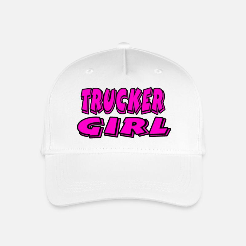 Trucker Girl - Kinder Bio Basecap - Weiß