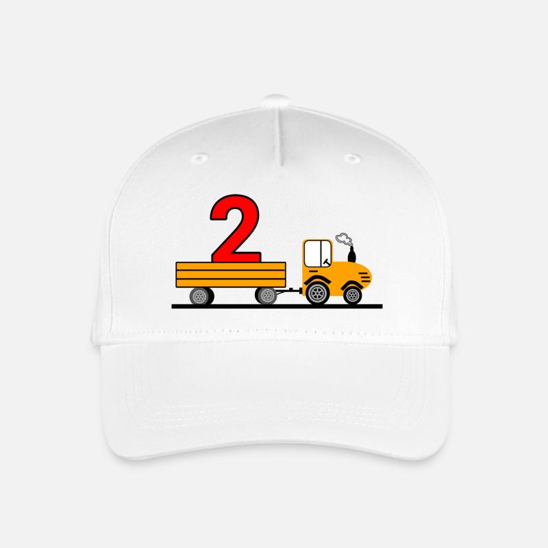 Traktor - Kinder Bio Basecap - Weiß