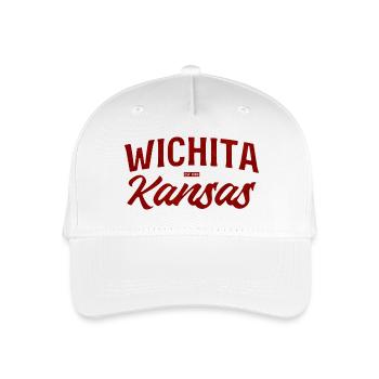 Wichita Kansas Retro Script - Organic Kids’ Baseball Cap - white - Front