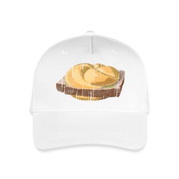Österreichisch / Bayrische Leberkassemmel - Kinder Bio Basecap - Weiß - Vorne