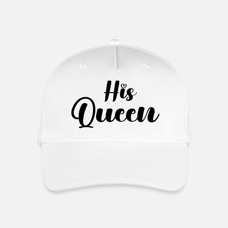his queen - Kinder Bio Basecap - Weiß
