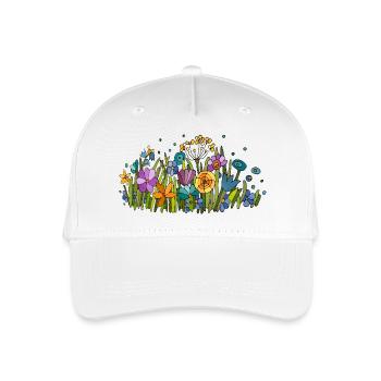 Fleur - Casquette de baseball bio Enfant - blanc - Devant