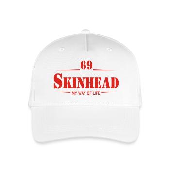 Working Class Skinhead Oi! Antiracist Bootboys My - Organic Kids’ Baseball Cap - white - Front