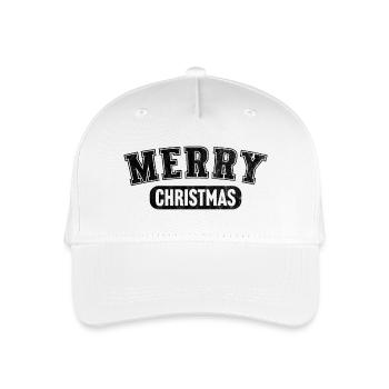 Frohe Weihnachten - Kinder Bio Basecap - Weiß - Vorne