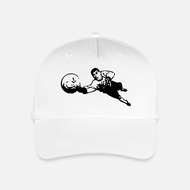 Fotball goalkeeper - Organic Kids’ Baseball Cap - white