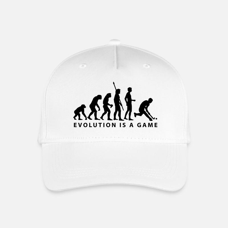 evolution_herren_hockey_b_1c - Casquette de baseball bio Enfant - blanc