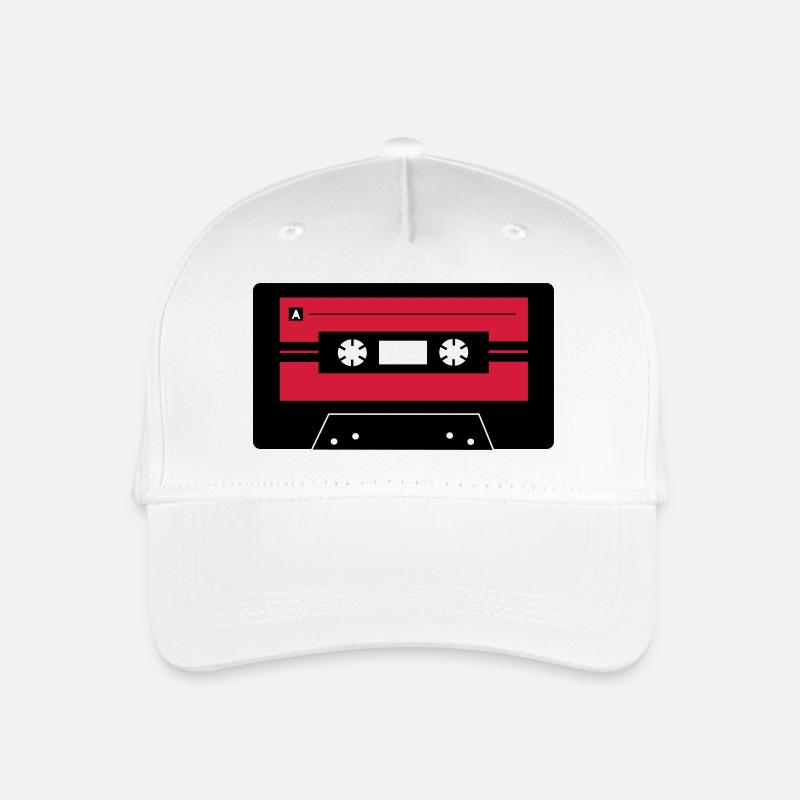 Kassette_farbe - Kinder Bio Basecap - Weiß