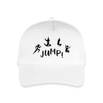 long jump - Organic Kids’ Baseball Cap - white - Front