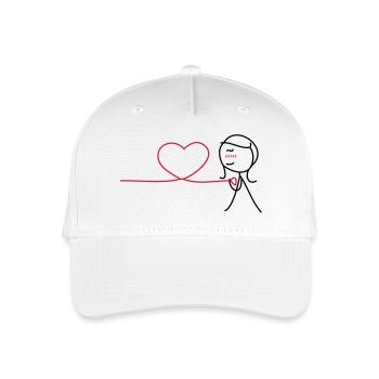 Together Forever (Motiv 1 von 2) (Girl) - Kinder Bio Basecap - Weiß - Vorne