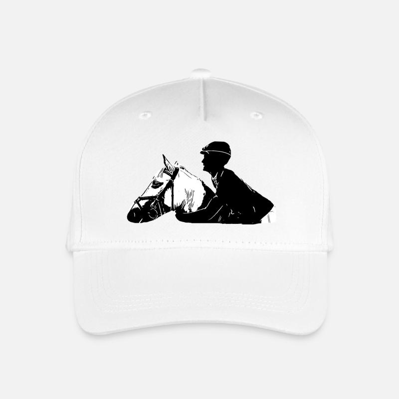 Pferd - Kinder Bio Basecap - Weiß