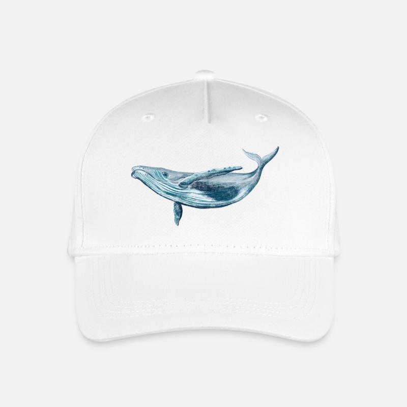 Save the ocean, stop whaling! - Kinder Bio Basecap - Weiß