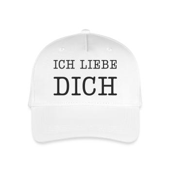 Ich liebe dich - Kinder Bio Basecap - Weiß - Vorne