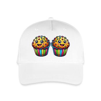 muffin cartoon 2 - Organic Kids’ Baseball Cap - white - Front
