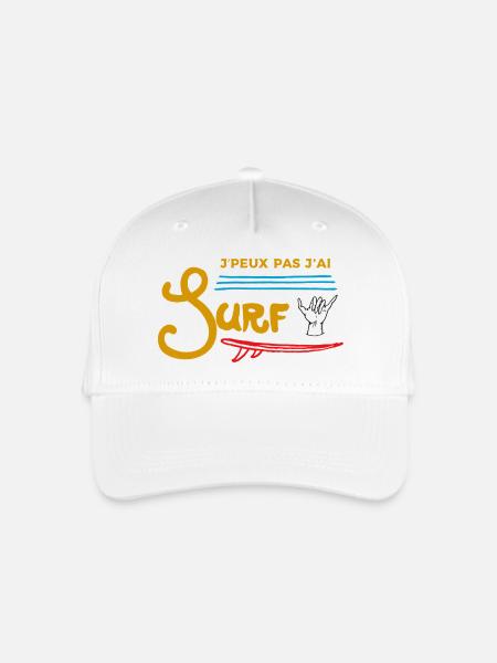 je peux pas j ai surf - Casquette de baseball bio Enfant - blanc