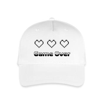 Game Over - Kinder Bio Basecap - Weiß - Vorne
