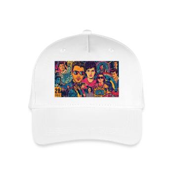 Pop Icons - Organic Kids’ Baseball Cap - white - Front