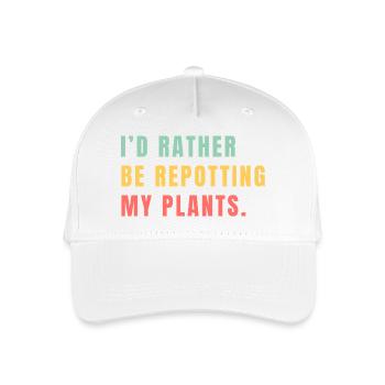 Jardinage floral - Casquette de baseball bio Enfant - blanc - Devant