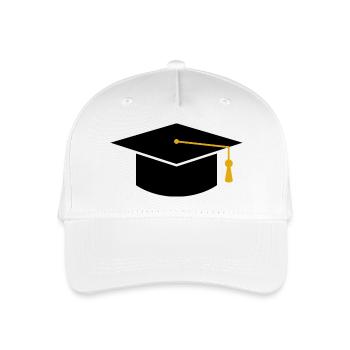 Casquette de remise des diplômes - Casquette de baseball bio Enfant - blanc - Devant