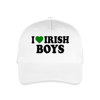 I love irish boys - Kinder Bio Basecap - Weiß - Vorne