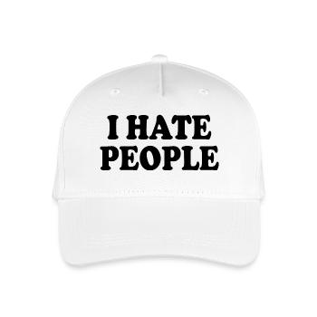 I hate people - Casquette de baseball bio Enfant - blanc - Devant