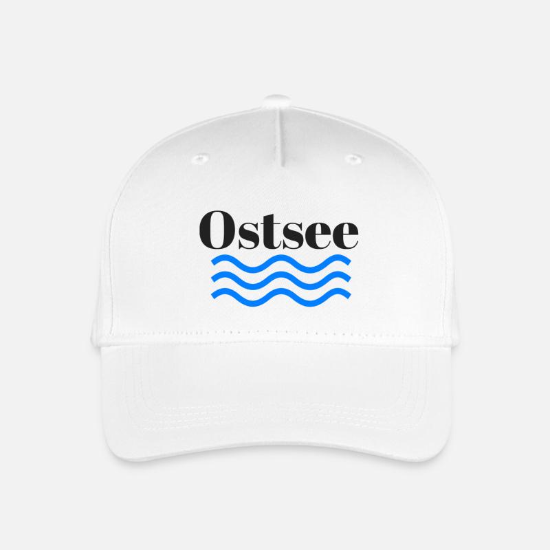 Baltic transparent - Organic Kids’ Baseball Cap - white