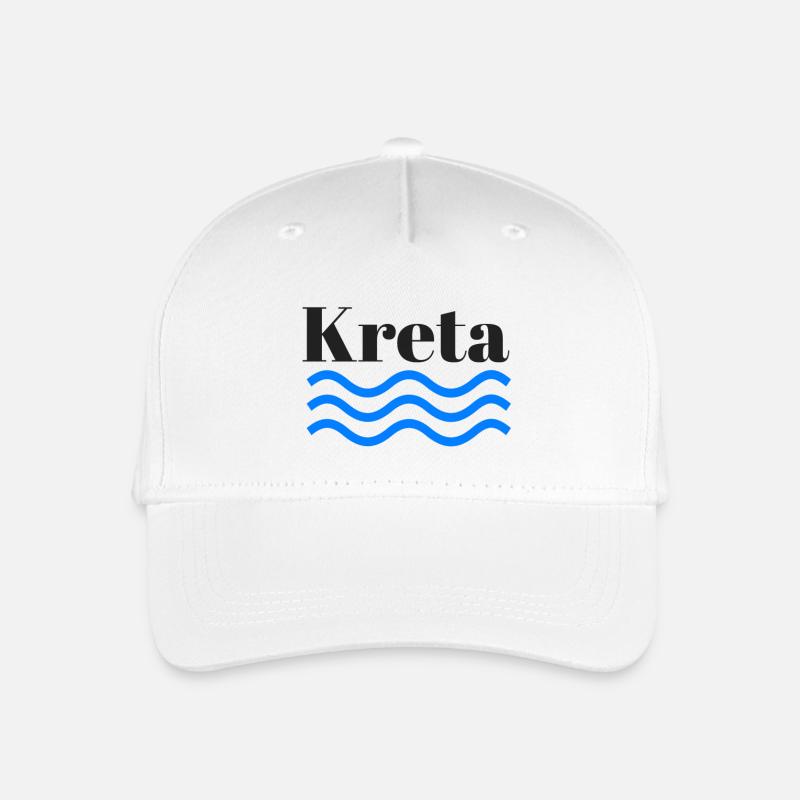 Kreta Welle - Kinder Bio Basecap - Weiß
