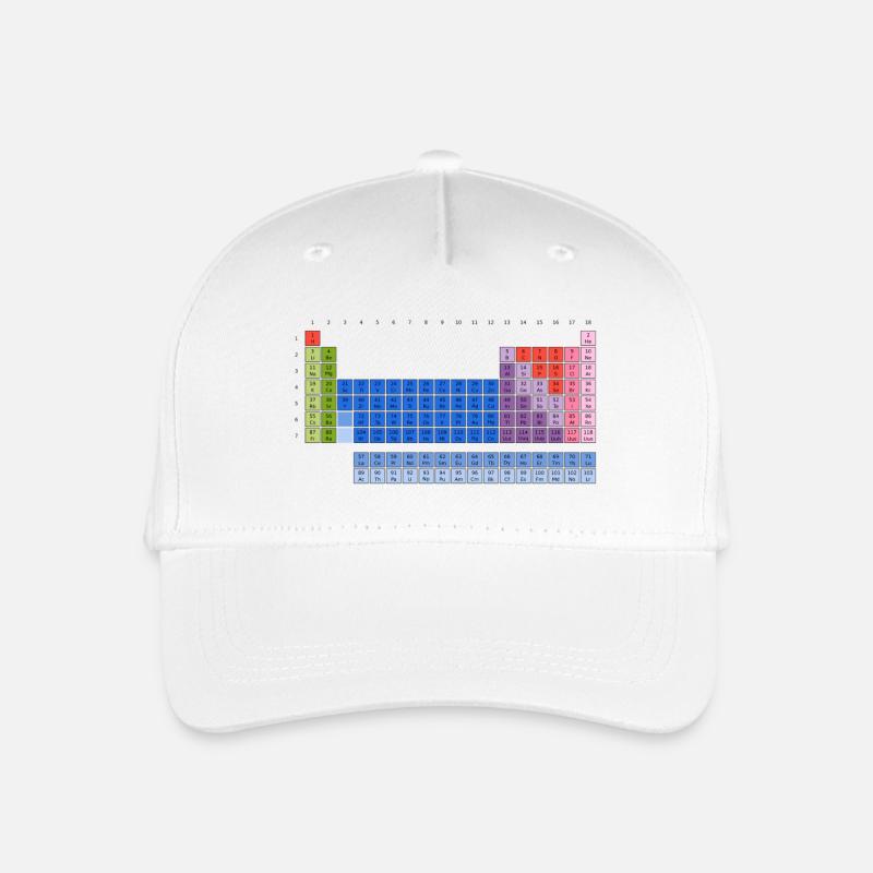 Periodensystem der Elemente (PSE) Periodic Table - Kinder Bio Basecap - Weiß