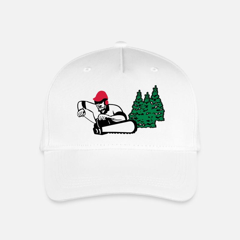holzfäller - Kinder Bio Basecap - Weiß