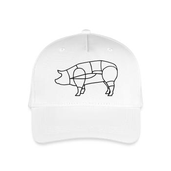 charcutier découpe de cochon charcuterie BBQ grill - Casquette de baseball bio Enfant - blanc - Devant