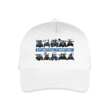 0900 WENN ES NICHT BLAU IST, WIRD ES NICHT !! - Kinder Bio Basecap - Weiß - Vorne