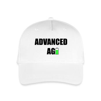 Advanced Age - Organic Kids’ Baseball Cap - white - Front