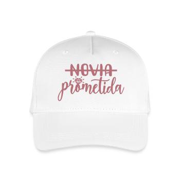 Prometida Fiancée Engagement Wedding Bride To Be - Organic Kids’ Baseball Cap - white - Front