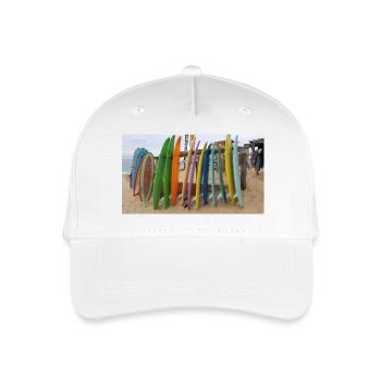 20160819 174739 2 Strand Surfen - Kinder Bio Basecap - Weiß - Vorne