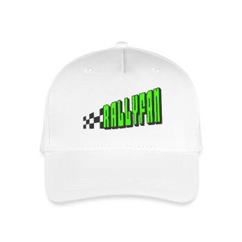 Rallyfan green black - Organic Kids’ Baseball Cap - white - Front