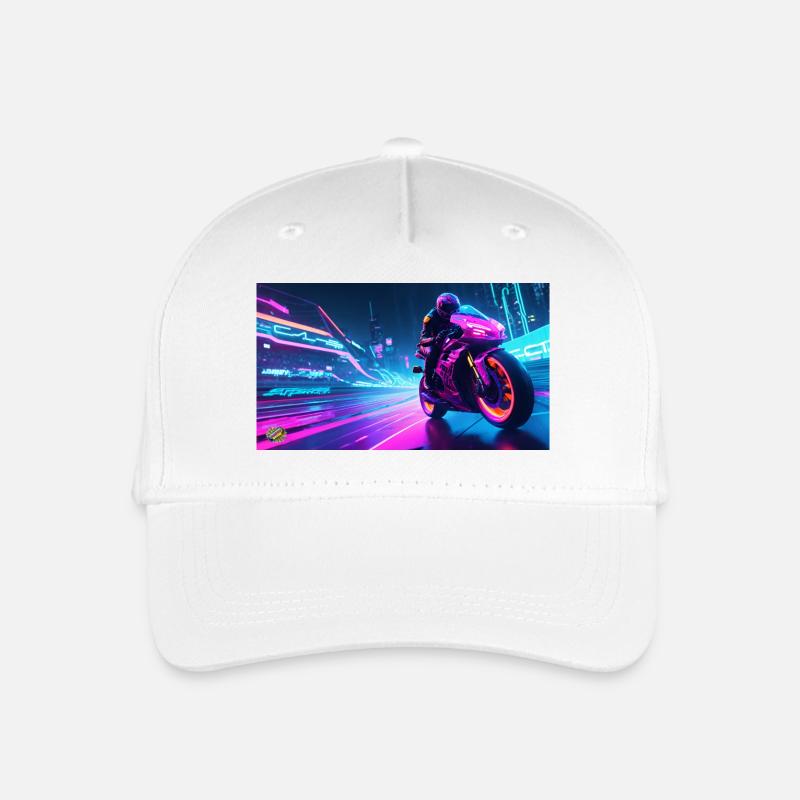 Motorrad Cyber - Kinder Bio Basecap - Weiß