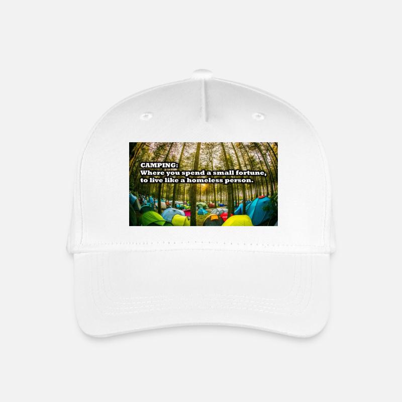 Camping - Kinder Bio Basecap - Weiß